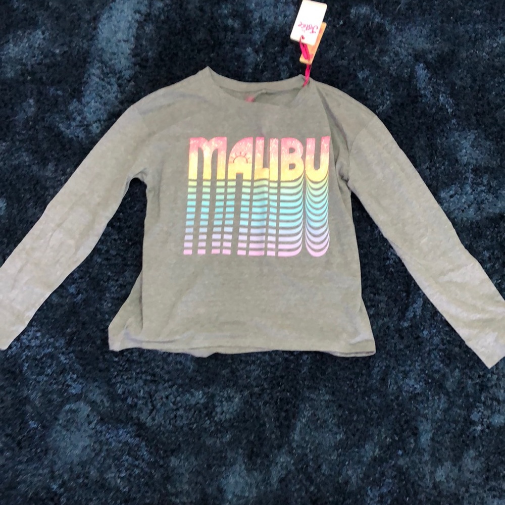 Justice girls shirt long sleeve new never used tag on